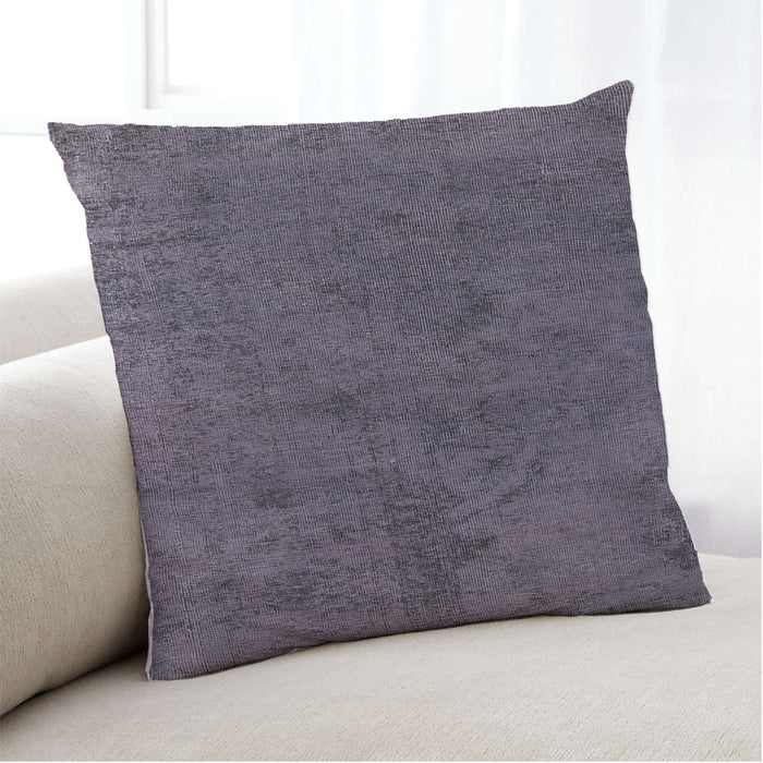 Lifestyle Image of Mid-Century Modern Urban Square Plum Purple Throw Pillow, 18 inch by 18 inch, pwurb1905