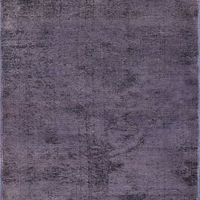 Square Mid-Century Modern Plum Purple Oriental Rug, urb1905