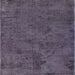 Square Mid-Century Modern Plum Purple Oriental Rug, urb1905