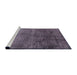 Sideview of Machine Washable Industrial Modern Plum Purple Rug, wshurb1906