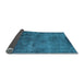 Sideview of Oriental Light Blue Industrial Rug, urb1906lblu