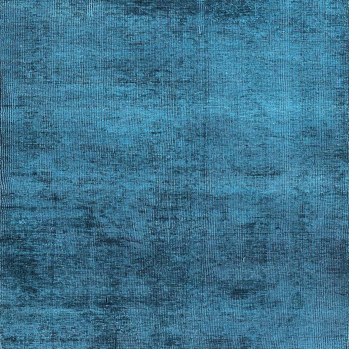 Square Machine Washable Oriental Light Blue Industrial Rug, wshurb1906lblu