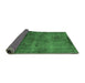 Sideview of Oriental Emerald Green Industrial Rug, urb1906emgrn