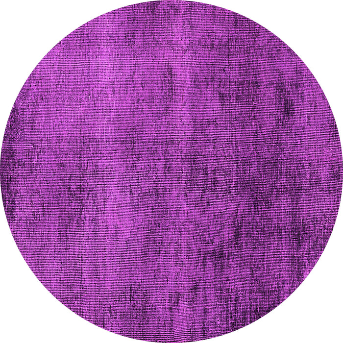 Round Oriental Pink Industrial Rug, urb1906pnk
