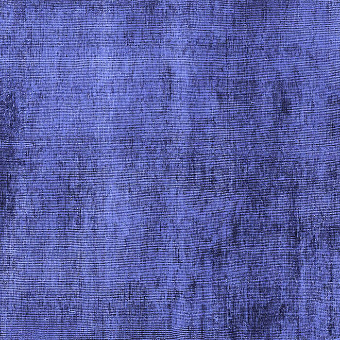 Square Oriental Blue Industrial Rug, urb1906blu