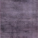 Square Mid-Century Modern Plum Purple Oriental Rug, urb1906