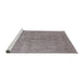 Sideview of Machine Washable Industrial Modern Rose Dust Purple Rug, wshurb1907