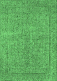 Oriental Emerald Green Industrial Rug, urb1907emgrn