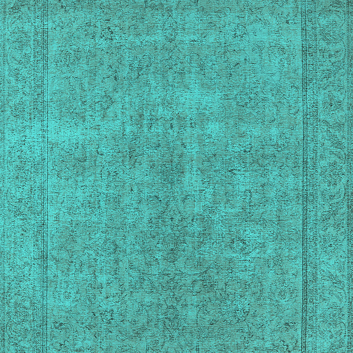Oriental Turquoise Industrial Rug, urb1907turq
