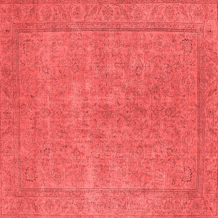 Machine Washable Oriental Red Industrial Rug, wshurb1907red
