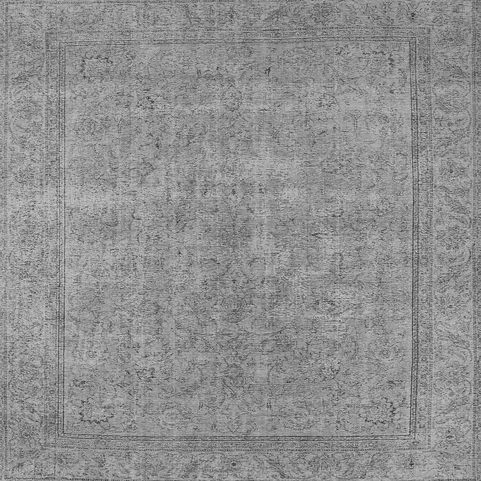 Square Oriental Gray Industrial Rug, urb1907gry