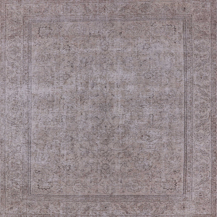 Square Machine Washable Industrial Modern Rose Dust Purple Rug, wshurb1907