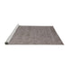 Sideview of Machine Washable Industrial Modern Rose Dust Purple Rug, wshurb1908