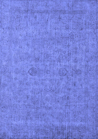 Oriental Blue Industrial Rug, urb1908blu