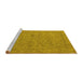 Sideview of Machine Washable Oriental Yellow Industrial Rug, wshurb1908yw