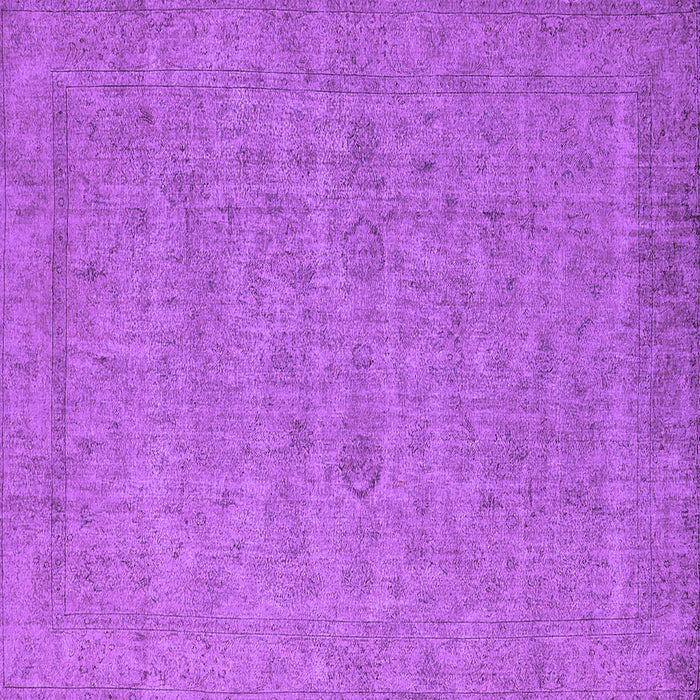 Square Machine Washable Oriental Purple Industrial Area Rugs, wshurb1908pur