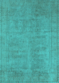 Oriental Turquoise Industrial Rug, urb1909turq