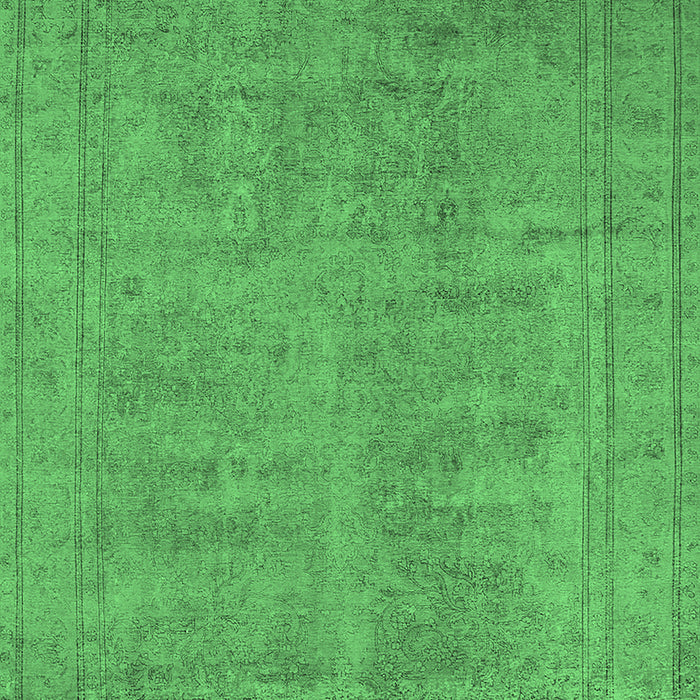 Machine Washable Oriental Emerald Green Industrial Area Rugs, wshurb1909emgrn