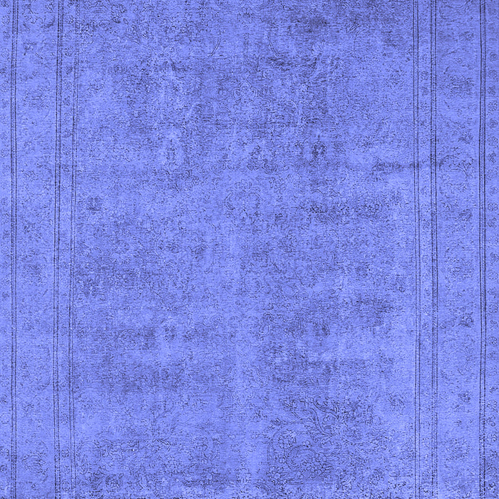 Machine Washable Oriental Blue Industrial Rug, wshurb1909blu