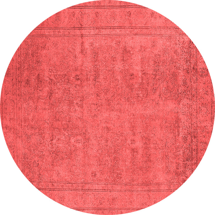 Machine Washable Oriental Red Industrial Rug, wshurb1909red