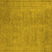 Square Oriental Yellow Industrial Rug, urb1909yw