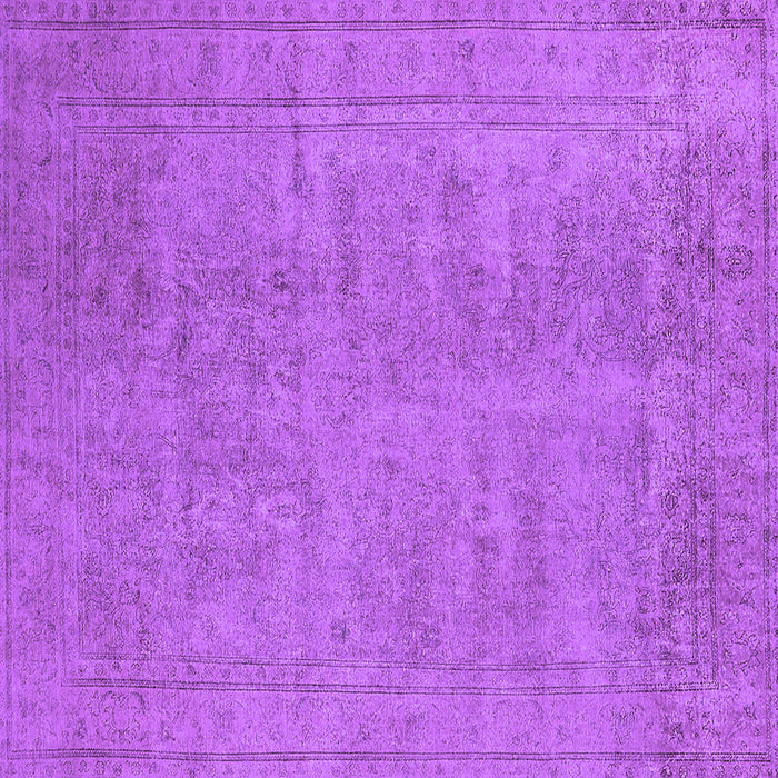 Square Oriental Purple Industrial Rug, urb1909pur
