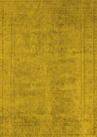 Oriental Yellow Industrial Rug, urb1909yw