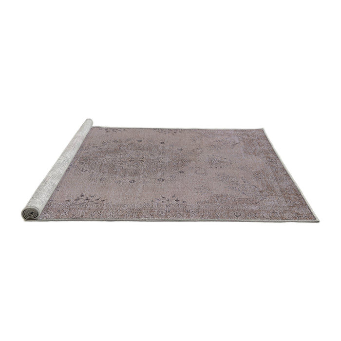 Sideview of Machine Washable Industrial Modern Rose Dust Purple Rug, wshurb1910