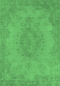 Oriental Emerald Green Industrial Rug, urb1910emgrn