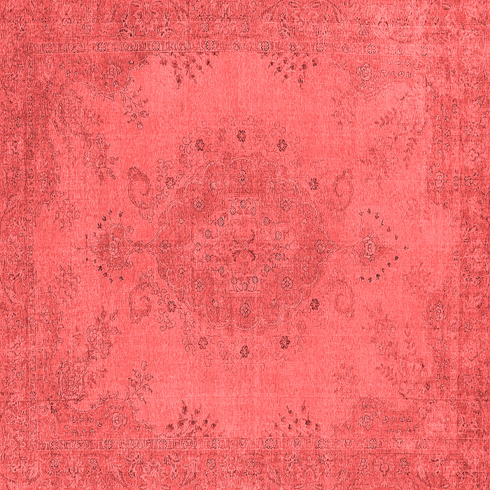 Machine Washable Oriental Red Industrial Rug, wshurb1910red