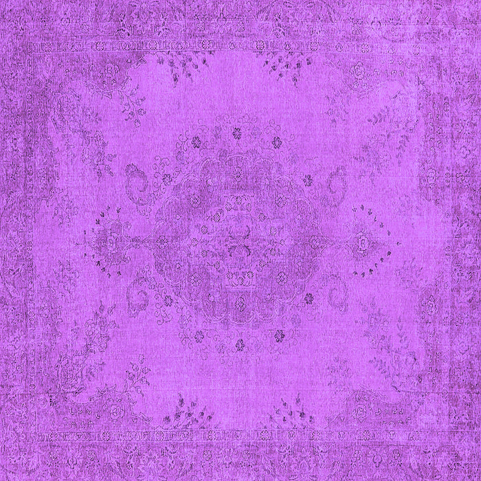 Square Machine Washable Oriental Purple Industrial Area Rugs, wshurb1910pur