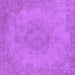 Square Oriental Purple Industrial Rug, urb1910pur