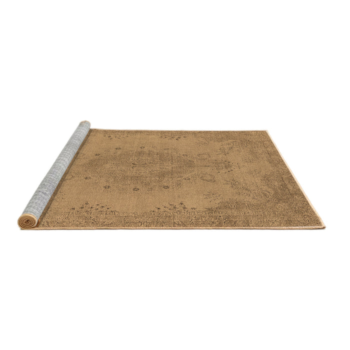 Sideview of Machine Washable Oriental Brown Industrial Rug, wshurb1910brn