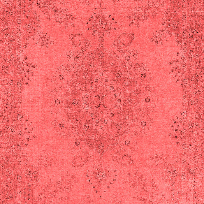 Machine Washable Oriental Red Industrial Rug, wshurb1910red