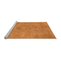 Sideview of Machine Washable Oriental Orange Industrial Area Rugs, wshurb1911org