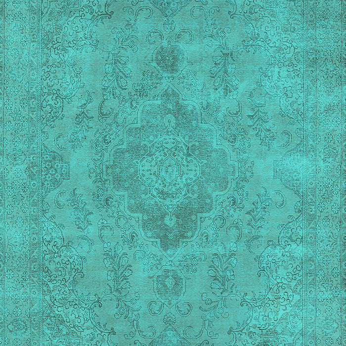 Oriental Turquoise Industrial Rug, urb1911turq