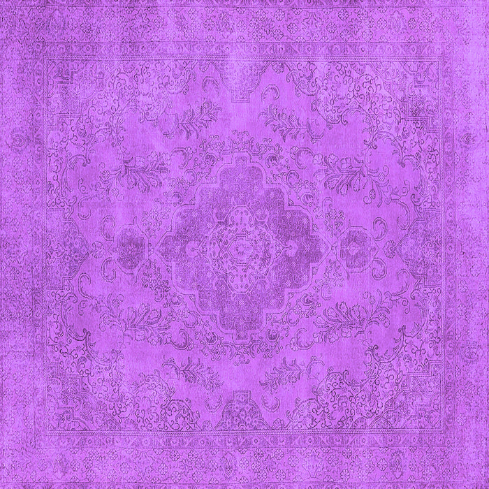Square Machine Washable Oriental Purple Industrial Area Rugs, wshurb1911pur