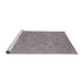 Sideview of Machine Washable Industrial Modern Rose Dust Purple Rug, wshurb1912