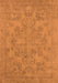 Oriental Orange Industrial Rug, urb1912org