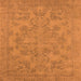 Square Oriental Orange Industrial Rug, urb1912org