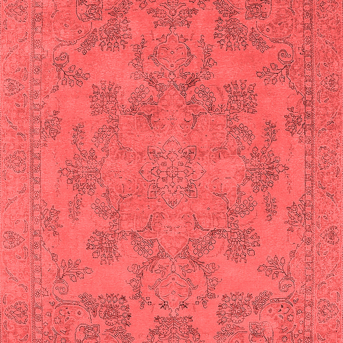 Machine Washable Oriental Red Industrial Rug, wshurb1912red