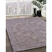 Machine Washable Industrial Modern Rose Dust Purple Rug in a Family Room, wshurb1912