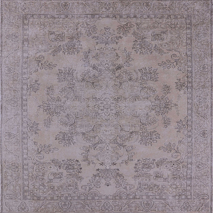 Square Machine Washable Industrial Modern Rose Dust Purple Rug, wshurb1912