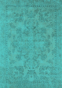 Oriental Turquoise Industrial Rug, urb1912turq