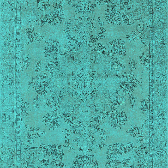 Oriental Turquoise Industrial Rug, urb1912turq