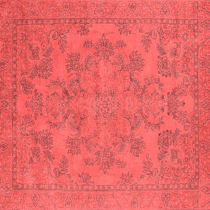 Machine Washable Oriental Red Industrial Rug, wshurb1912red