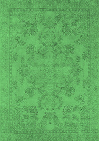 Oriental Emerald Green Industrial Rug, urb1912emgrn