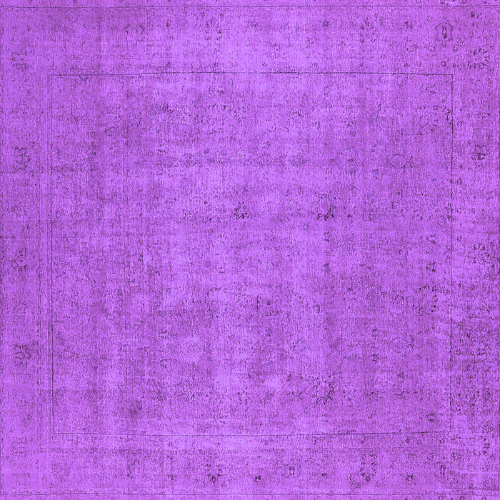 Square Oriental Purple Industrial Rug, urb1913pur