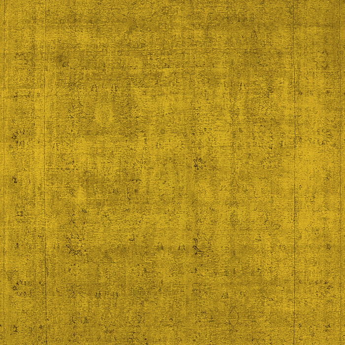 Machine Washable Oriental Yellow Industrial Rug, wshurb1913yw