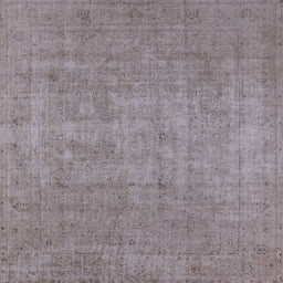 Square Machine Washable Industrial Modern Rose Dust Purple Rug, wshurb1913